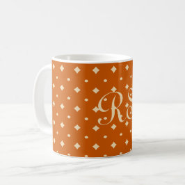Chic country, laranja queimado, neutro, caneca pad