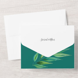 Chic Deep Ocean Blue Watercolor