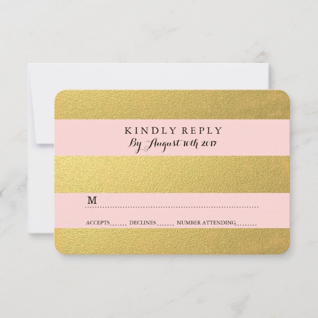 CHIC DOURADO | PLACAS RSVP DE TINTA (Frente)