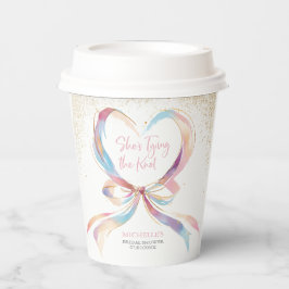 Chic Ela Está Dando o Nó Laço Rosa Chuveiro de Noi