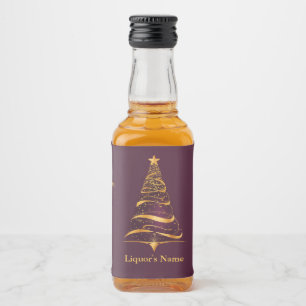Chic Elegante Árvore de Natal Dourada Casamento