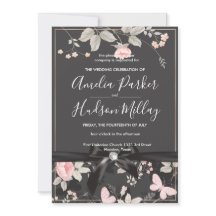 Chic Floral convite para casamento