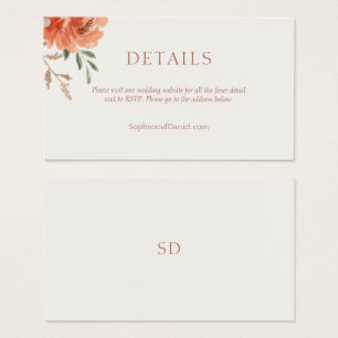 Chic Floral Pormenores de Casamento