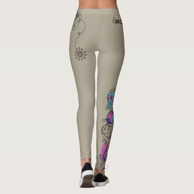 Chic - Flores de Leggings / Florais (Verso)
