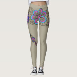 Chic - Flores de Leggings / Florais
