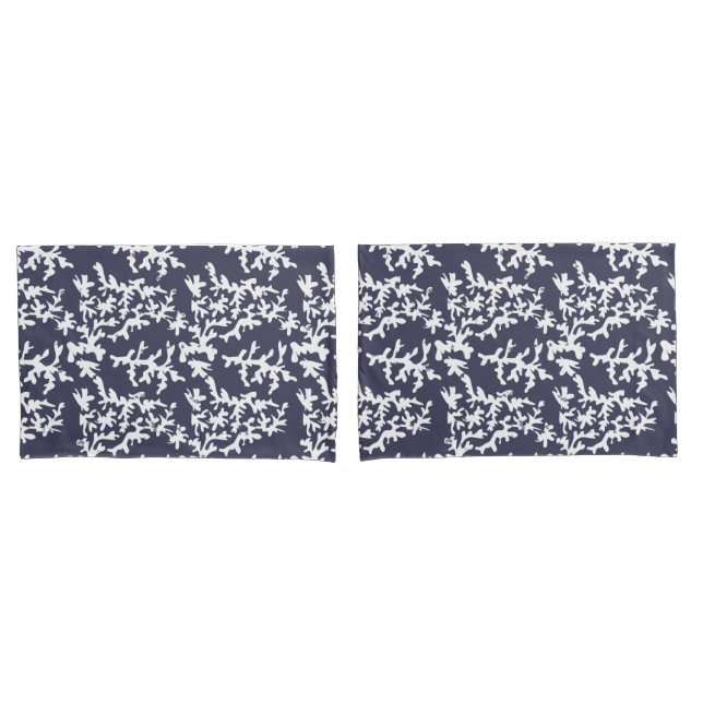 Chic Hamptons Blue e White Coral Reef (Frente - conjunto)