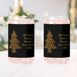 Chic Holiday Leopard Tree Design