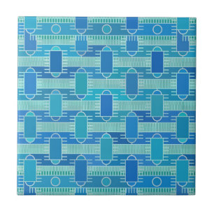 Chic industrial Art Deco - azul macio