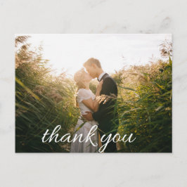 Chic Inspirou Casamento Obrigado Cartão Postal