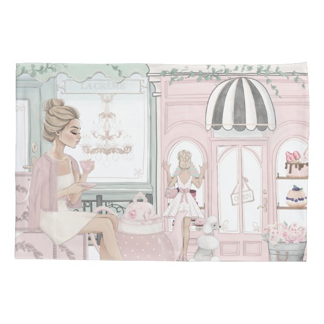 Chic Ladery French Bakery Tea Compra Watercolor (Verso)