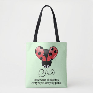 Chic Ladybug Cote Tote Bag - Ladybug Picnic