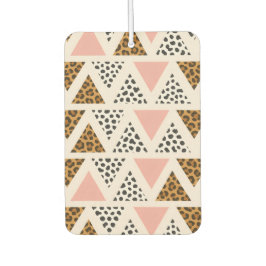 Chic Leopard & Pink Triangle Pattern