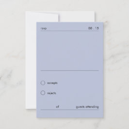 Chic Minimalista Cartão de Resposta Casamento Fran