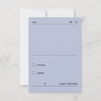 Chic Minimalista Cartão de Resposta Casamento Fran