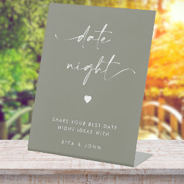 Chic Modern Sage Green Date Jar Ideas Sinal de Cas