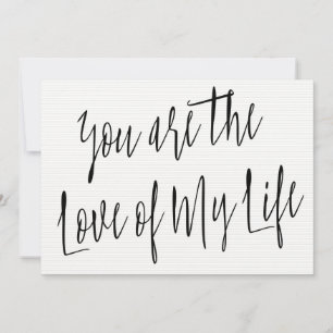Chic moderno "Você é o amor da minha vida"