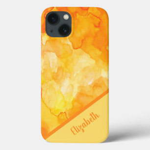 Chic Orange Watercolor Personalizado