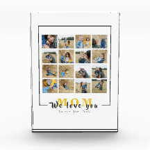 Chic Personalizado Nós Te Amo Colagem De Fotos Da