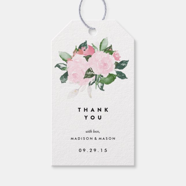Chic Romance | Etiquetas para presentes (Frente)