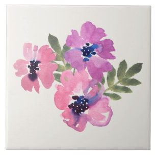Chic Rústico Floral Aquarela Rosa Creme