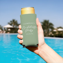 Chic Sage Green Bachelorette Party Personalized