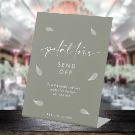 Chic Sage Green Wedding Petal Toss Enviar