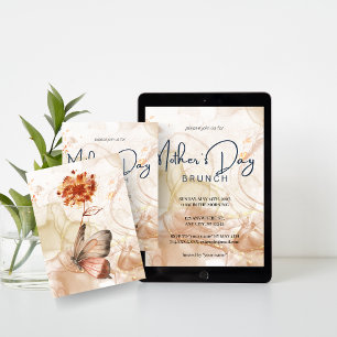 Chic Watercolor - Dia da Mãe - Convite Brunch