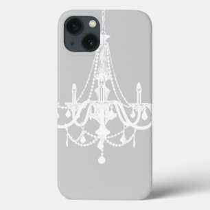 Chic White e Cinza Chandelier