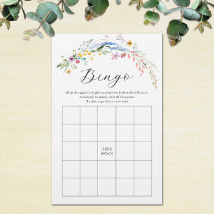 Chic Wildflower Chá de panela Bingo Game