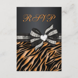 Chic Zebra RSVP com Arco