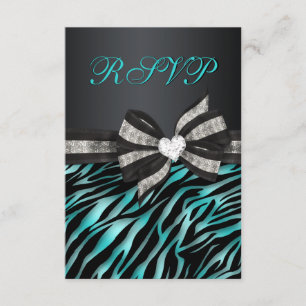 Chic Zebra RSVP com Arco