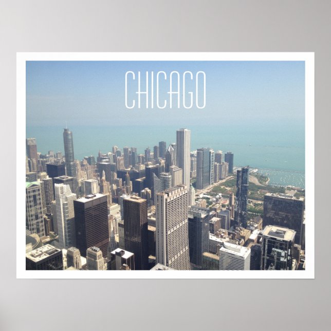 Chicago Aerial View Poster (Frente)