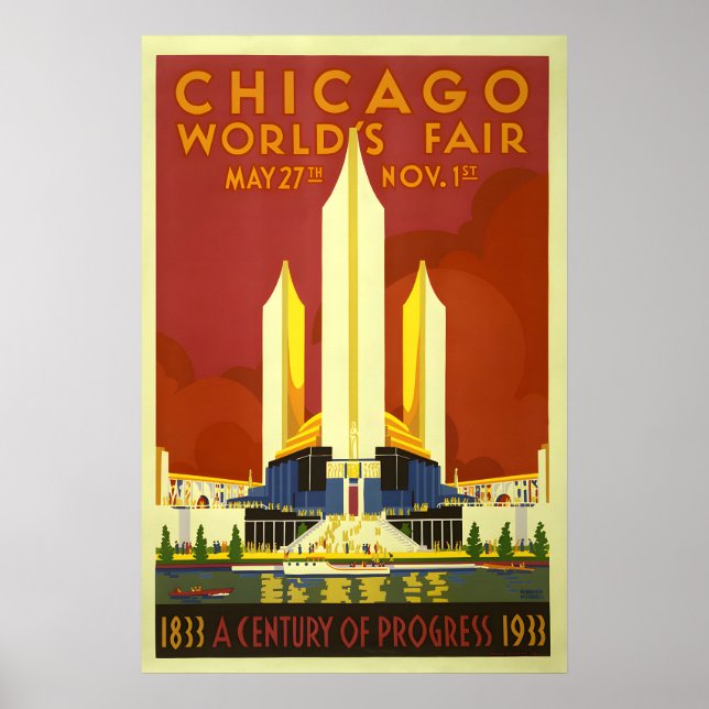 Chicago Century of Progress - World's Fair Poster (Frente)