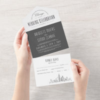 Chicago Deco Skyline | Casamento com Estilo de cin