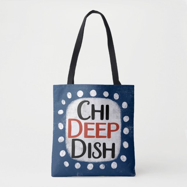 Chicago Deep Dish Tote Bag (Frente)