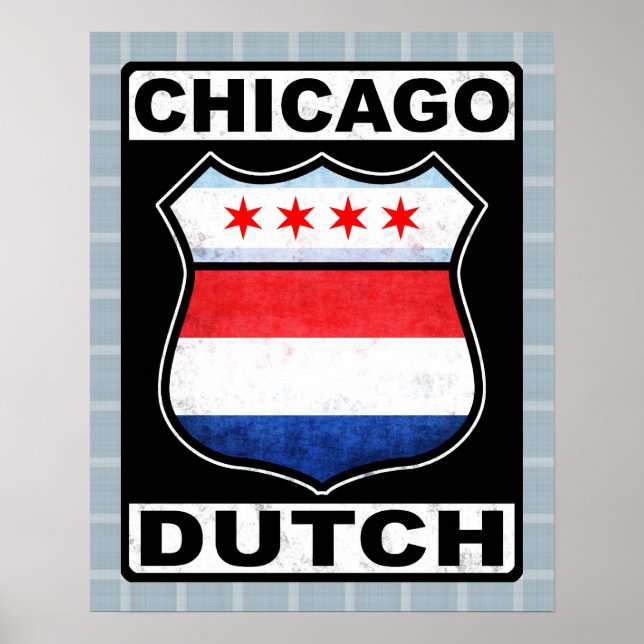 Chicago Dutch Shield Poster Impressão (Frente)