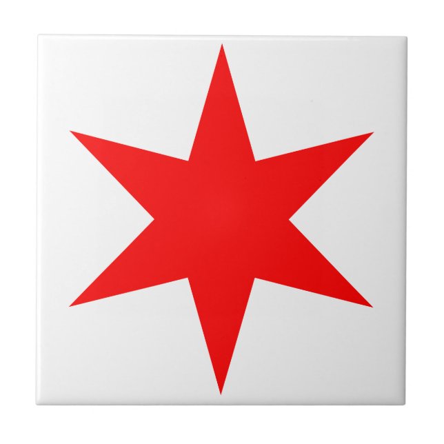 Chicago Flag 6 Pointed Star (Frente)