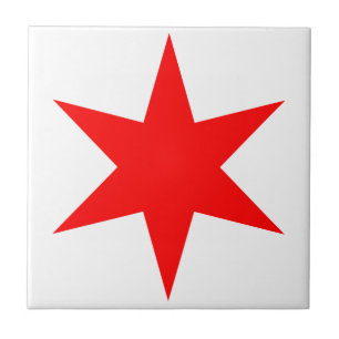 Chicago Flag 6 Poninted Star