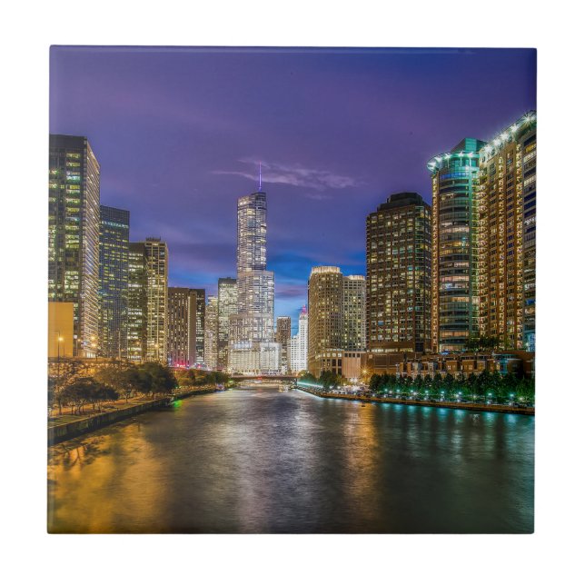 Chicago Illinois à noite (Frente)