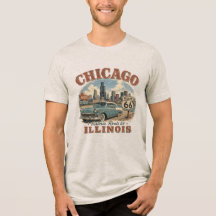 Chicago Illinois Rota Histórica 66 Silhueta Antiga