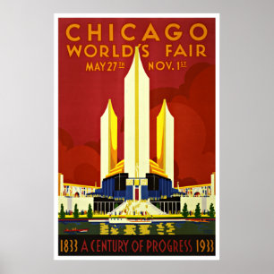 Chicago - posters das viagens vintage
