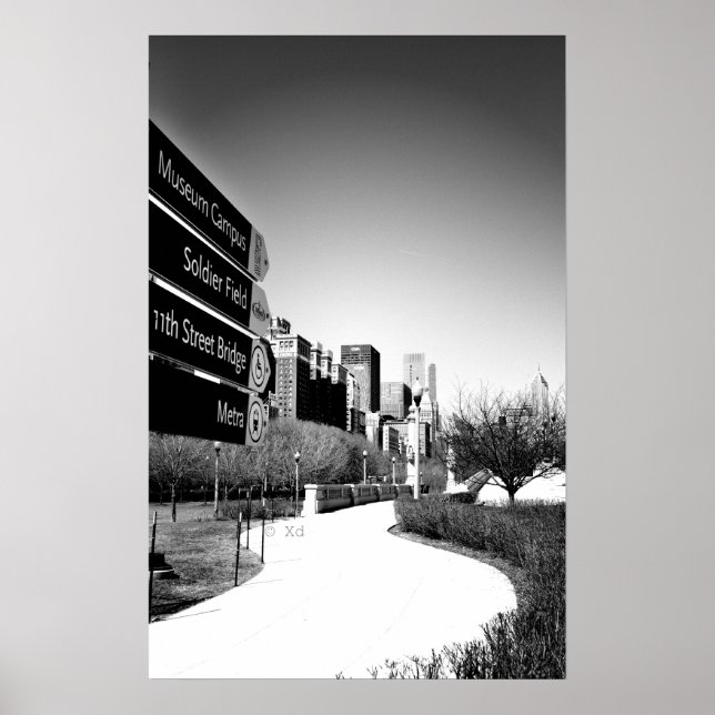 Chicago This Way Poster / Wall Art (Frente)