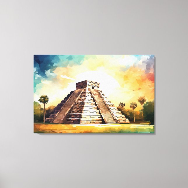 Chichen Itza, Impressão de Tela Esticada (Frente)