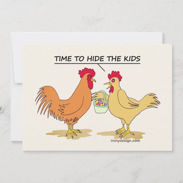 Chicken Engraçado Páscoa De Ovo (Frente)