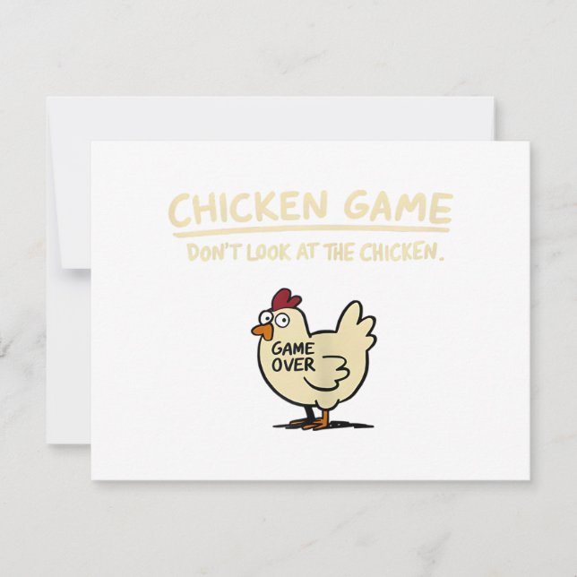 Chicken Game Don't Look At The Chicken Funny Chick (Frente)