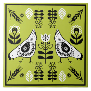 Chicken Hen Folk Art