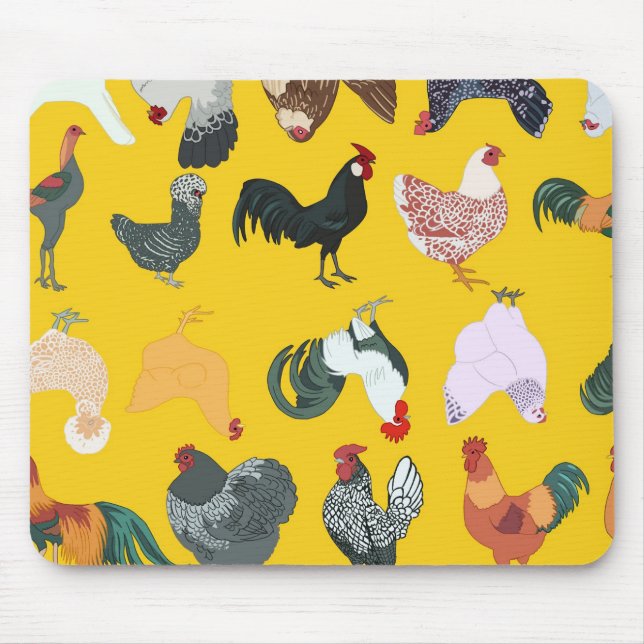 Chicken Theme Mouse Pad (Frente)