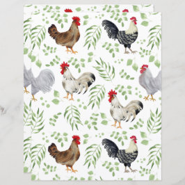 Chickens Scrapbook Paper