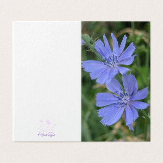 Chicory Flower Folded Note Card
