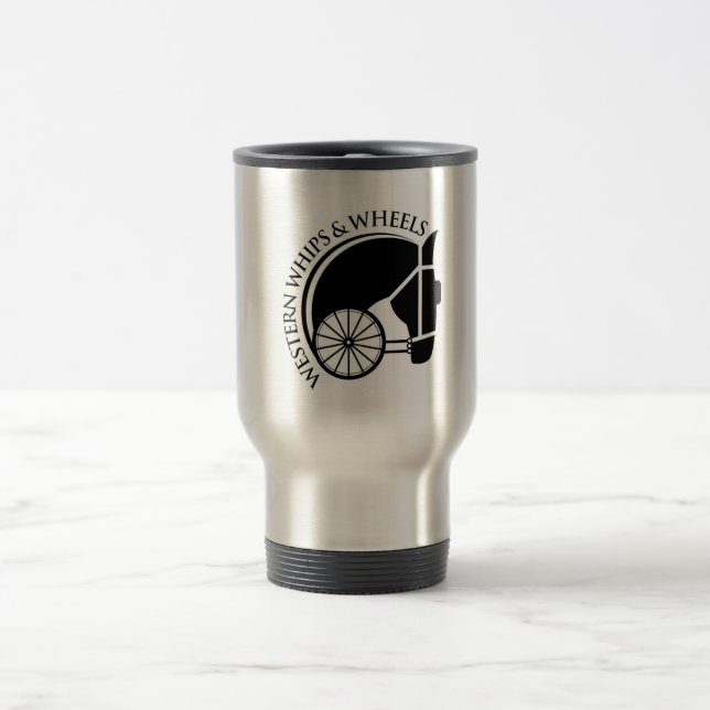 Chicotes e rodas ocidentais da caneca de viagem (Centro)